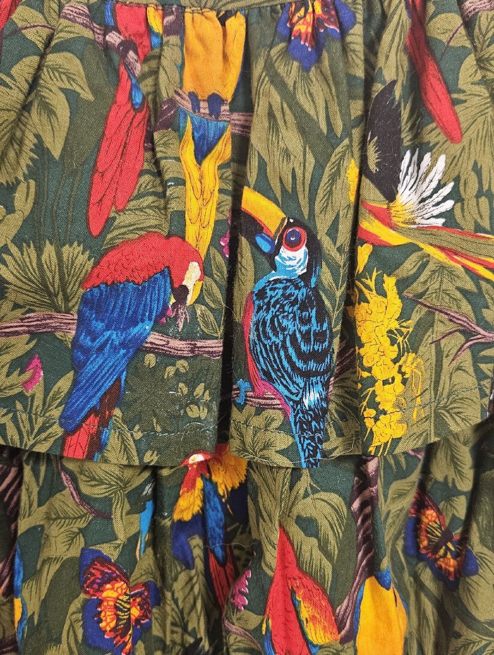 Top: Vintage Blouse Handmade, Jungle Print – Nuovo (secondo la descrizione) da Forch venduto da na_casa 1