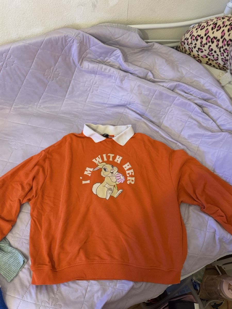 Pullover & Sweatshirts: Sweater orange with print size L – Neu (gemäss Beschreibung) aus Horgen von emi_9dyh