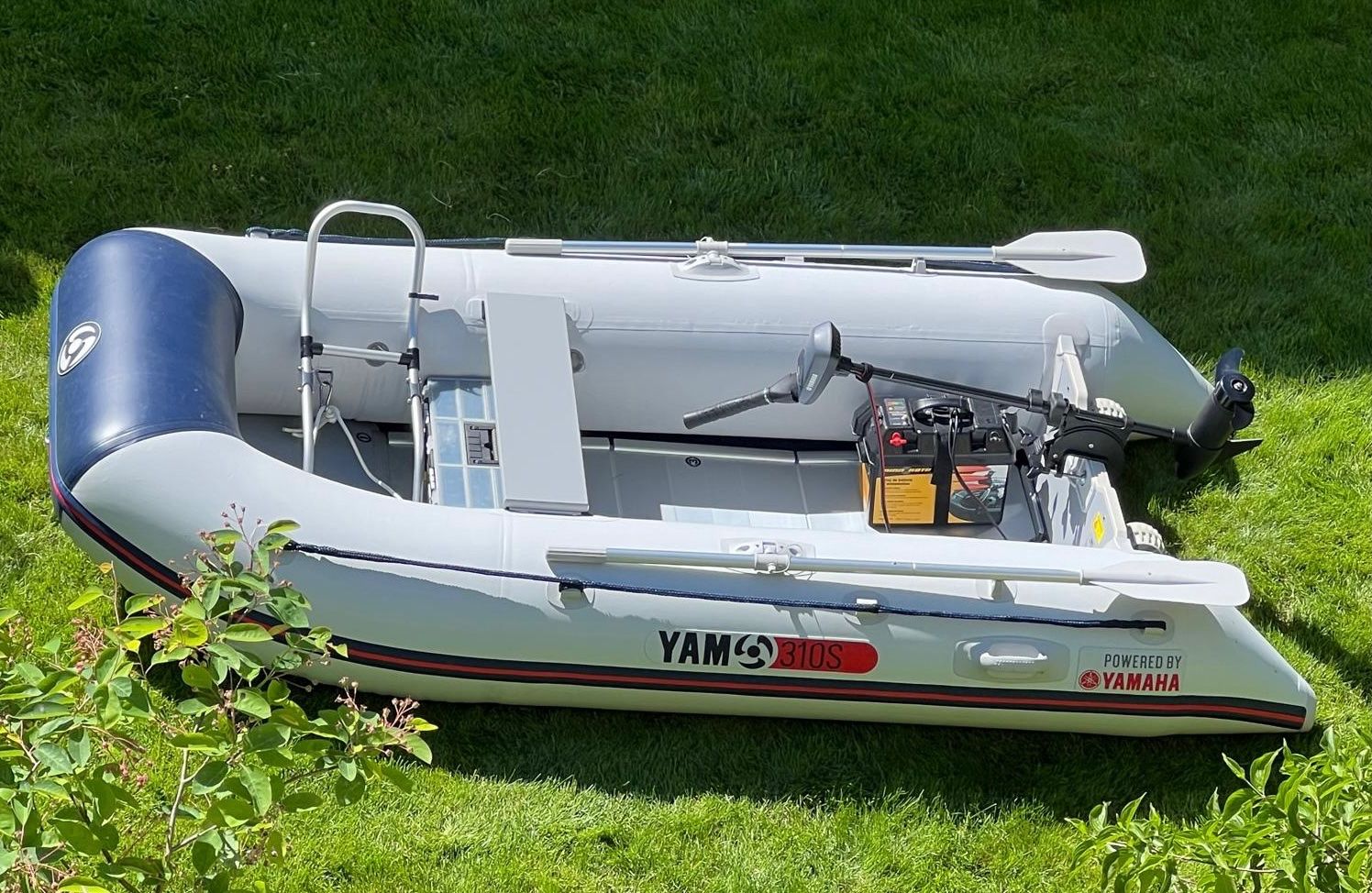 Yam Barche: Schlauchboot mit Benzinmotor 6PS und Elektromotor – Usato da Stallikon venduto da groetzyric 1