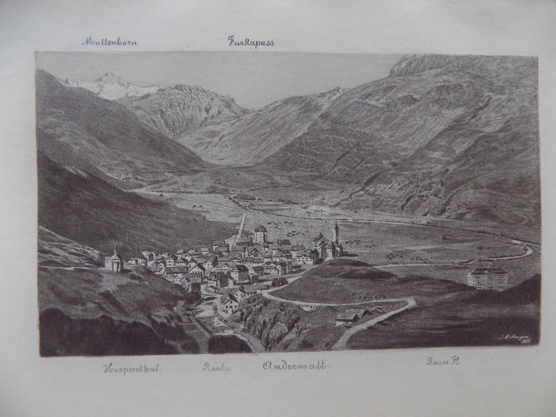 Incisioni: Furkapass von Andermatt aus – Usato da Risch venduto da Rischli15 1