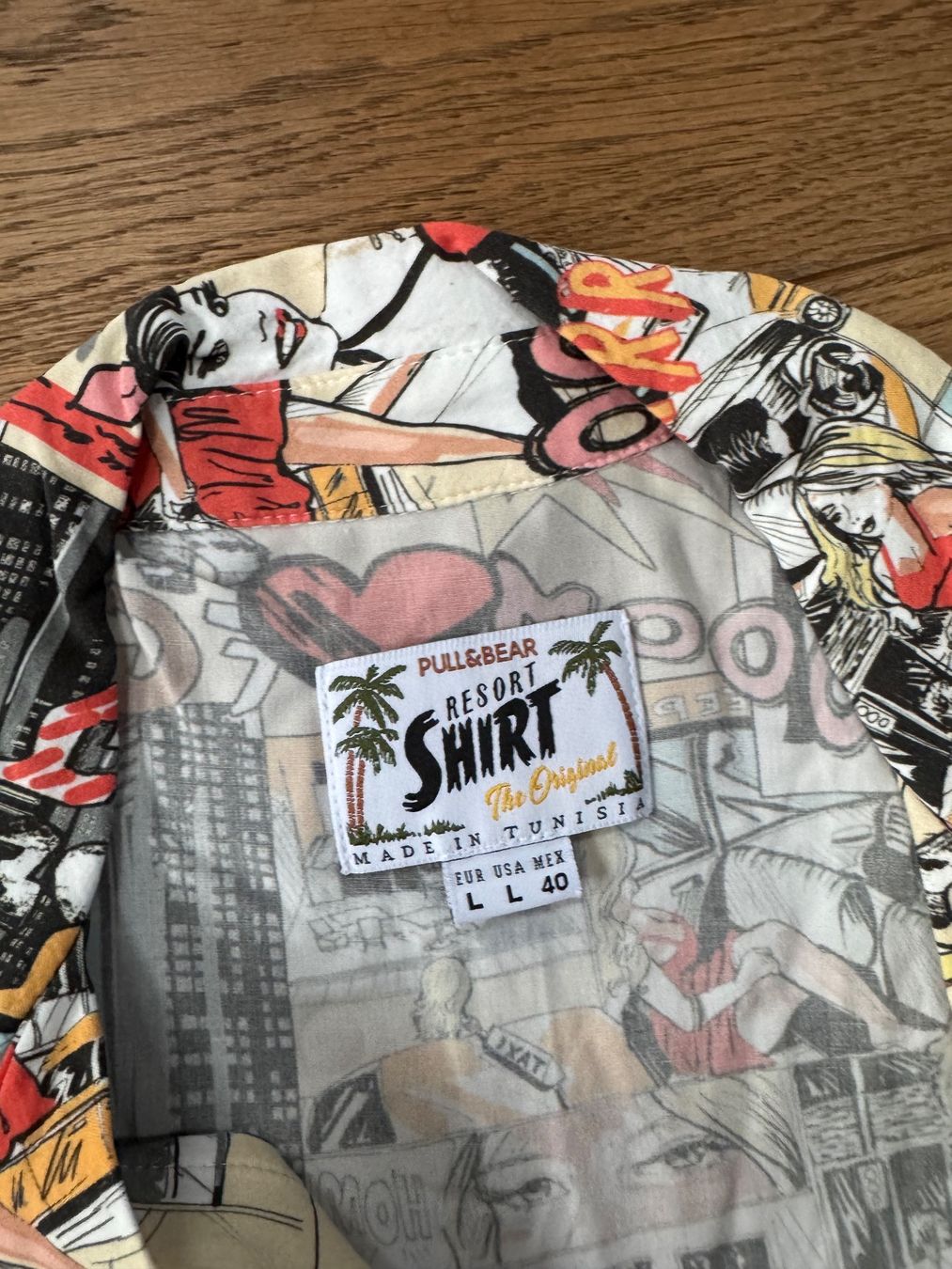 Pull&Bear Camicie: Pull&Bear Resort Shirt, Gr. L/40, Sommerhemd mit Print – Usato da Hasle b. Burgdorf venduto da Han269 2