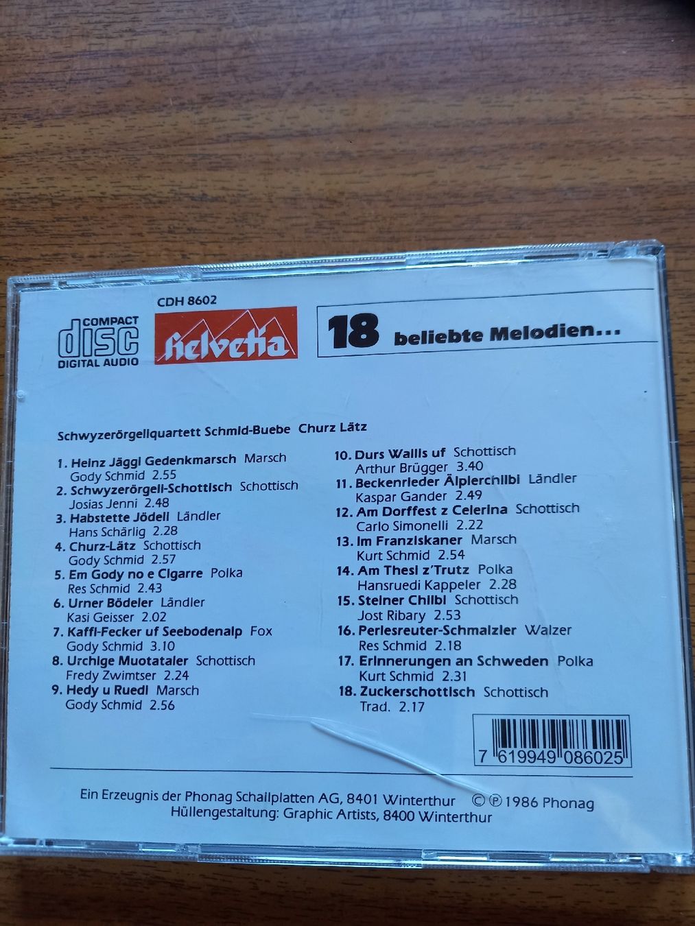 CD: Gebrauchte CD, Schwyzerörgeliquartett Schmid-Buebe – Usato da Galgenen venduto da Allerlei8854 1