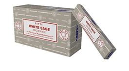 Bâtonnets d'encens à la sauge blanche Nag Champa Satya 15 g
