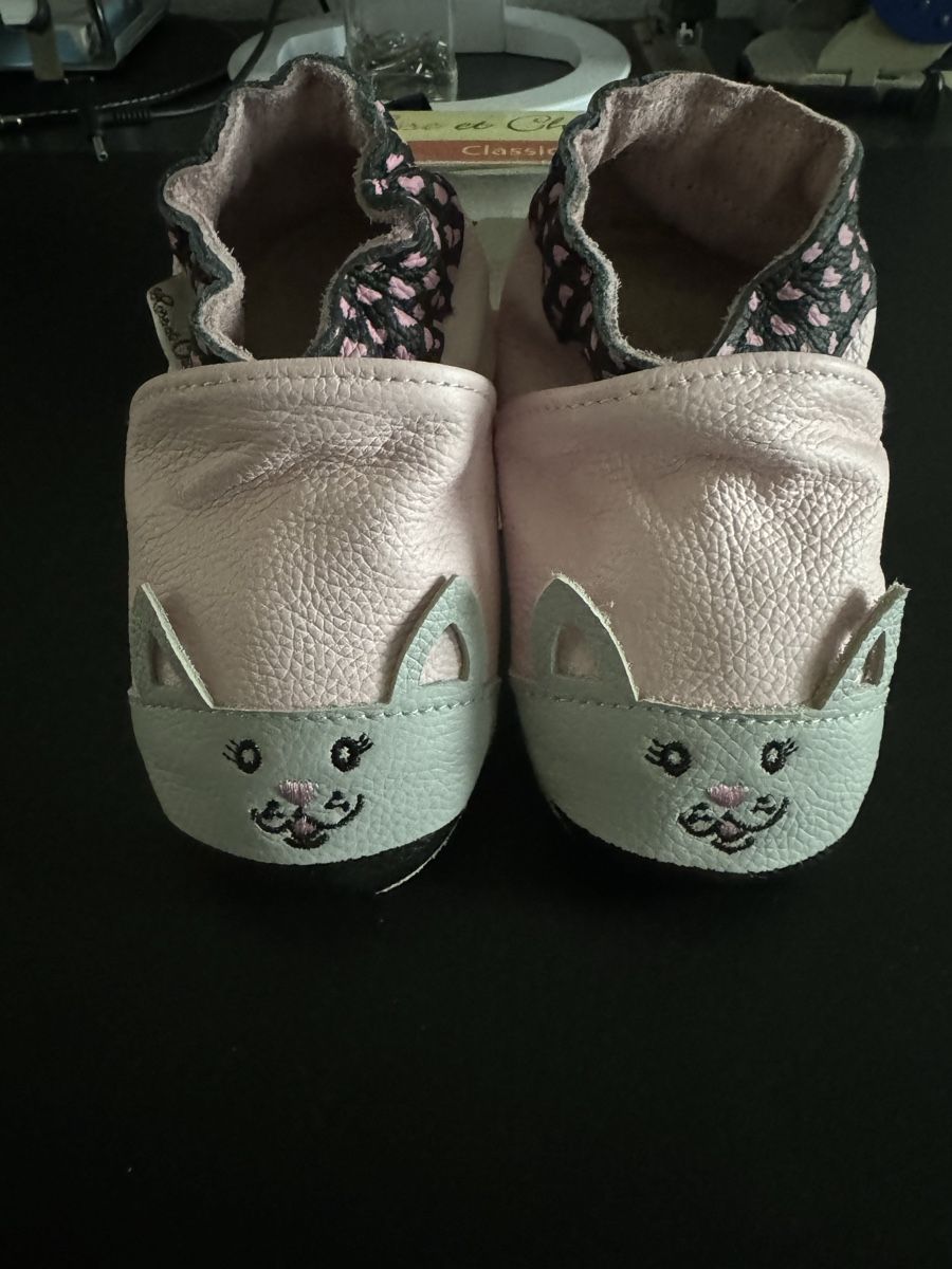 Schuhe für Jungen: Lederfinkli Katzenmotiv Gr. 18-24 Monaths – Neu und originalverpackt aus Kerns von Kaefer2003