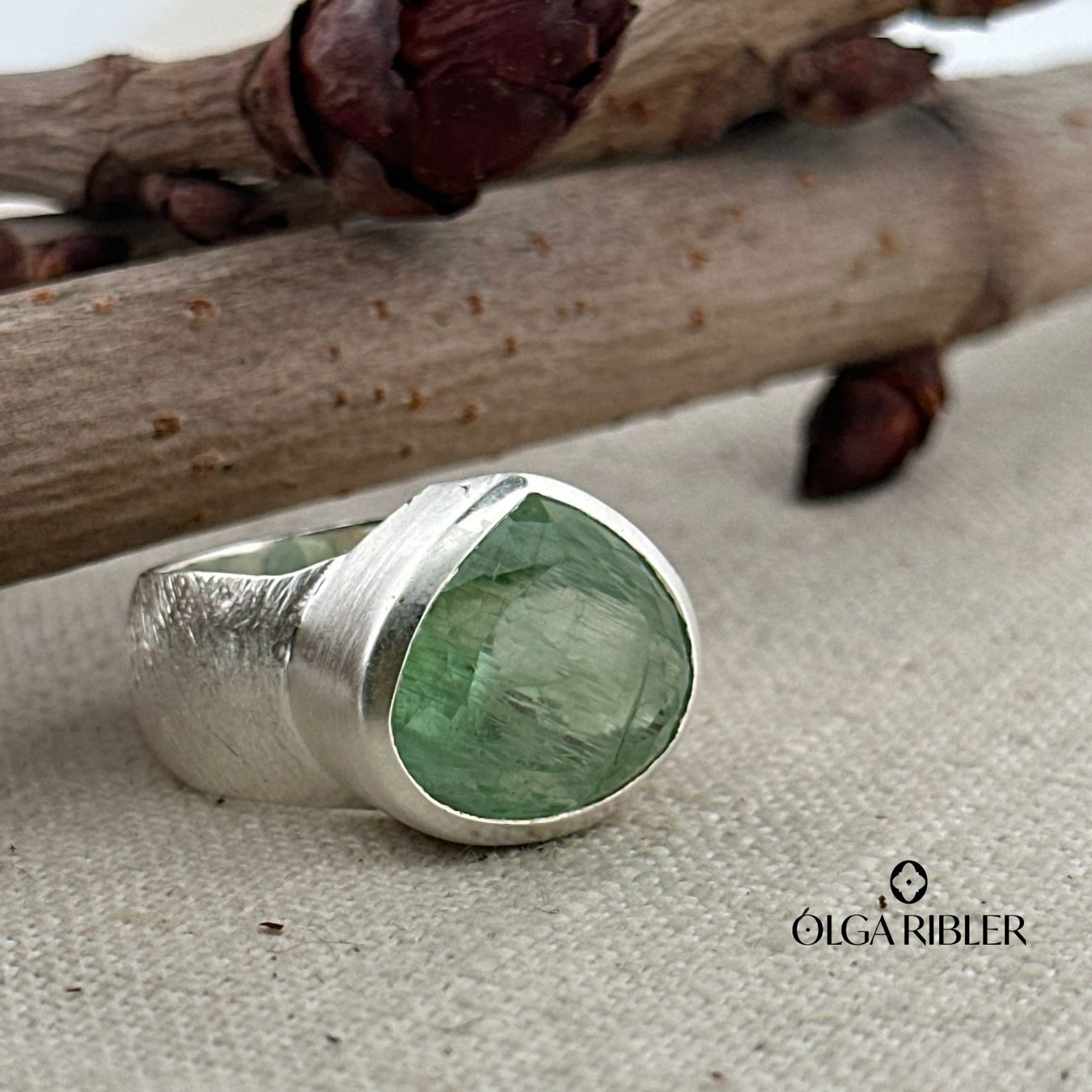 Olga Ribler Anelli: Aquamarine Silberring Grösse 55 – Nuovo (secondo la descrizione) da Luzern venduto da byolgaribleroutlet 1