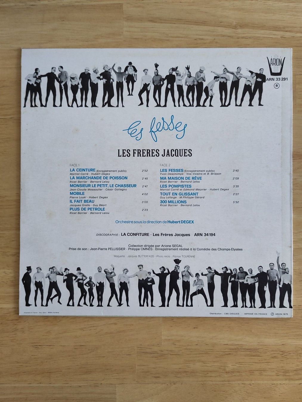 Dischi in vinile: Les Frères Jacques | "Les Fesses" | LP – Usato da Lausanne venduto da Otvald 1