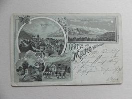 Litho Karte Murg St.Gallen 1901 Schiffli Rössli Mondschein