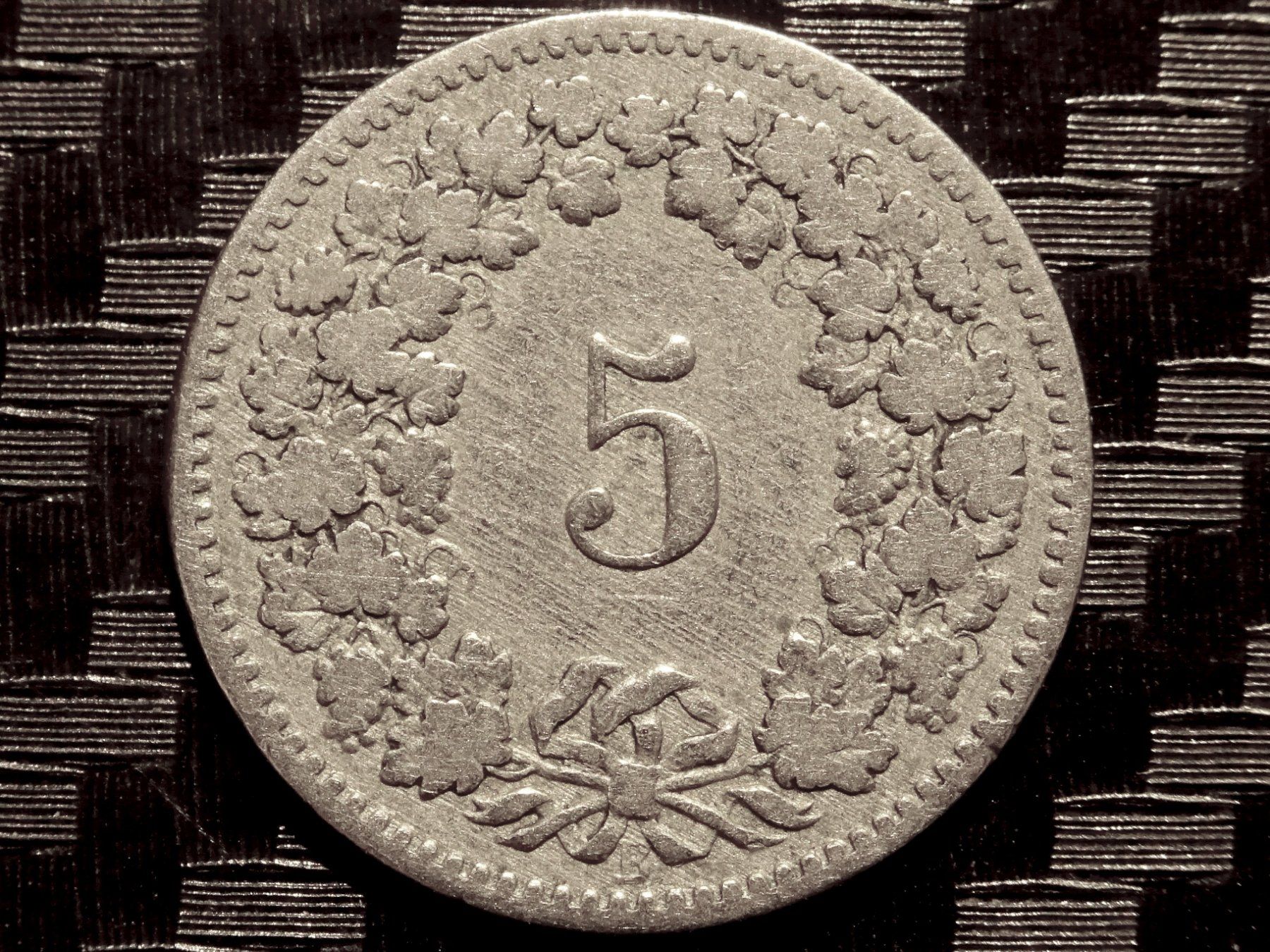 Tutti le monete: 1888 - 5 cts. 1.50 Mio.!! 1.93gr! – Usato da Courgenay venduto da ZubR237 1