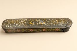 Ancien Etui 19ème siècle Iran/Perse peint à la main