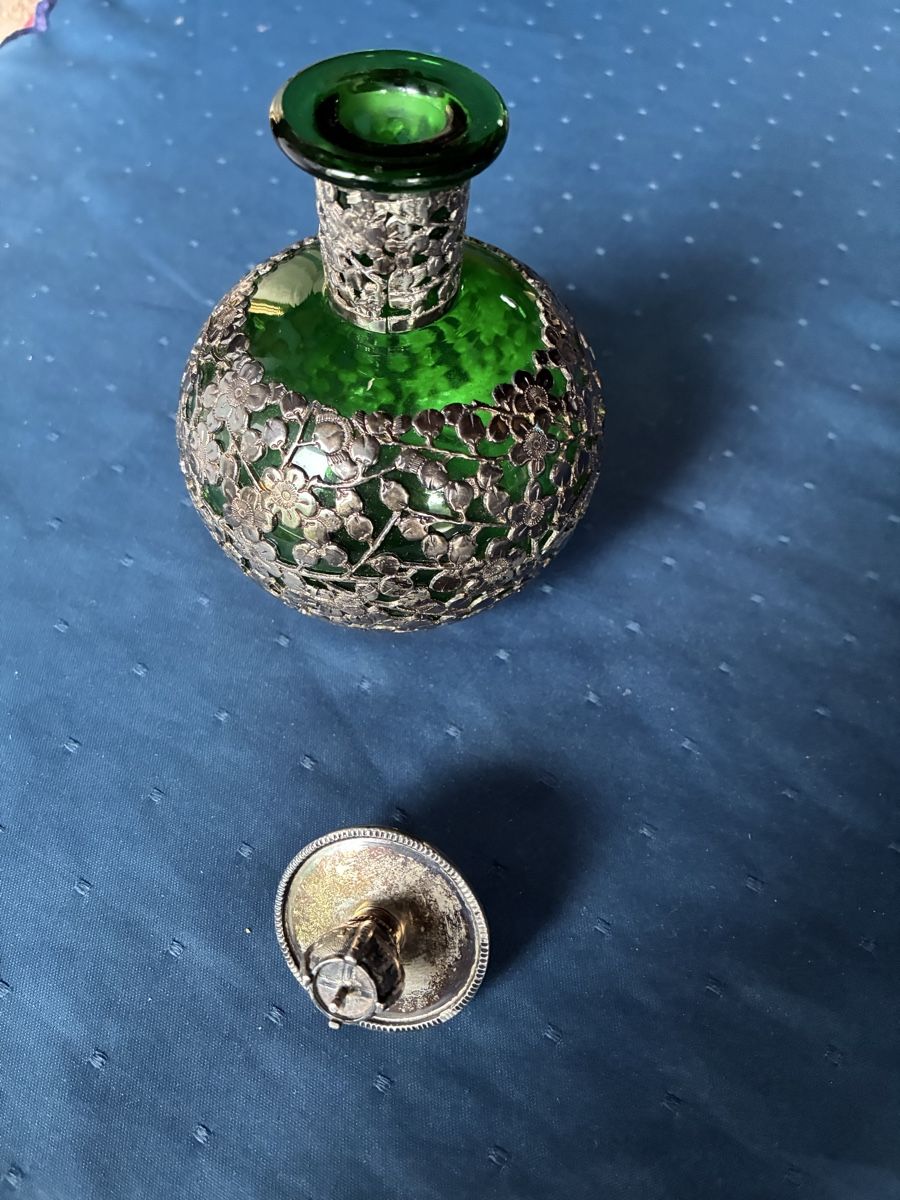 Flaconi: 2 antike, chinesische Parfumflaschen mit Silberauflage – Usato da Dornach venduto da Rosengarten 1