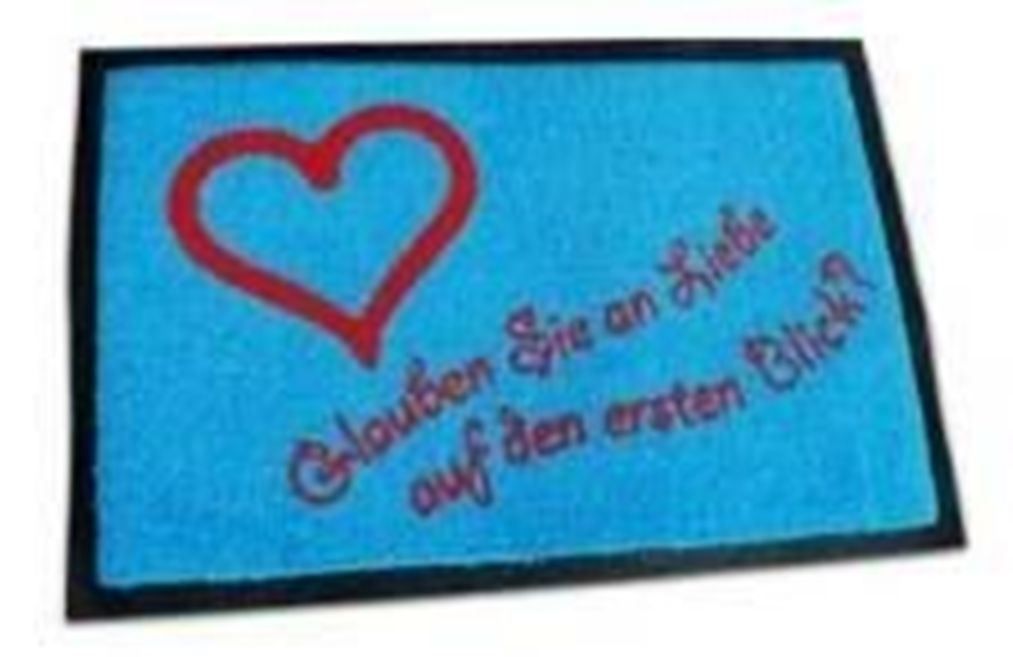 Tappeti: Fussmatte-GLAUBEN SIE AN LIEBE AUF DEN – Nuovo e nell'imballaggio originale da Rupperswil venduto da big-one-sale