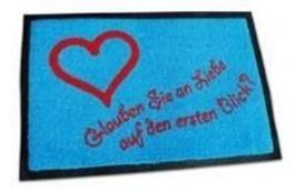 Fussmatte-GLAUBEN SIE AN LIEBE AUF DEN