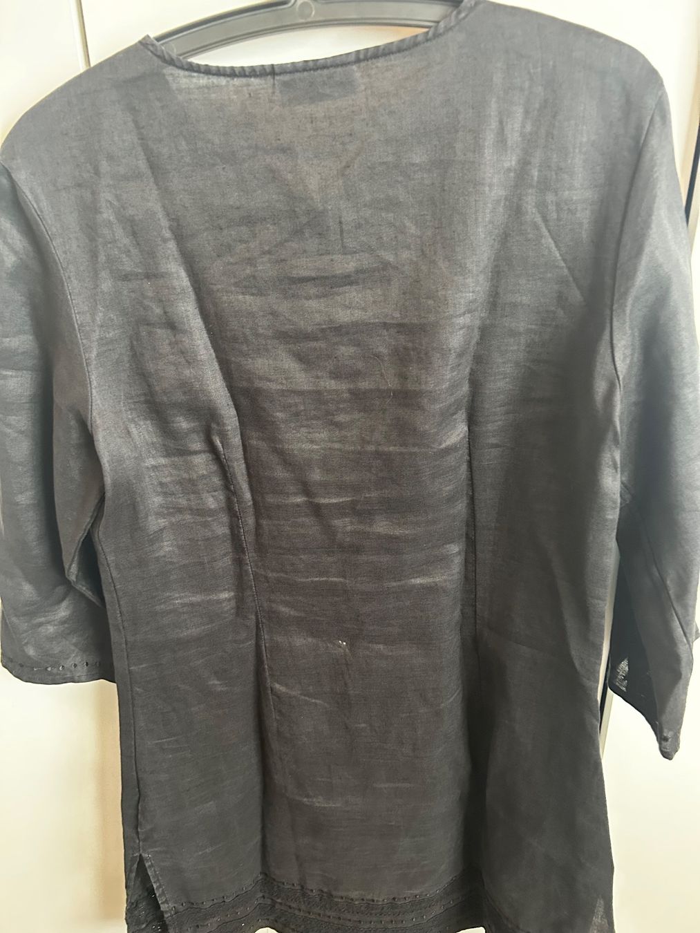 Tuniche: Tunika schwarz 100%ramie gr s/m – Usato da Scherz venduto da Mandarine8 2