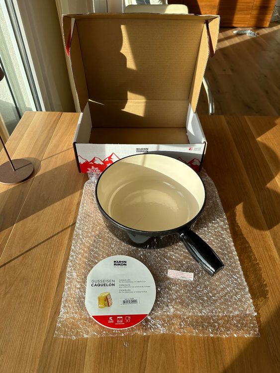 Caquelon Per Fonduta KUHN RIKON - Nero 23 Cm In Argilla Per Induzione | Per 4-6 Persone - Foto 10