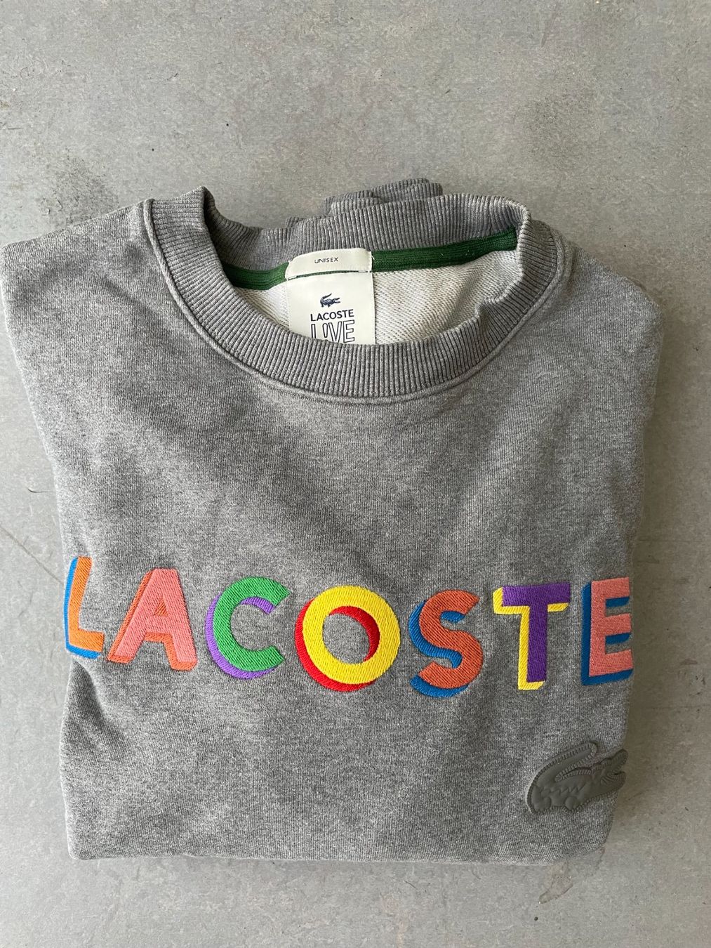 Lacoste Maglioni & Felpe: Lacoste Live Pullover grau Grösse L Unissex Logo – Usato da Erlinsbach SO venduto da Joenisecondhand