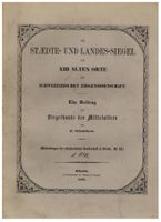 Siegelkunde der XIII Alten Orte, Schweiz