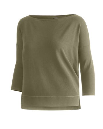 Moya Boxy Shirt fester Viscose Jersey olive Gr 44 neu