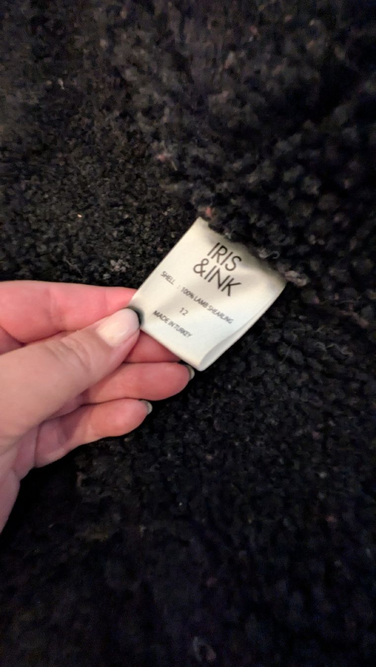 Jacken: Iris & Ink Lamb Shearling Jacket Black Size 12 – Gebraucht aus Zürich von yan_8lg2 2