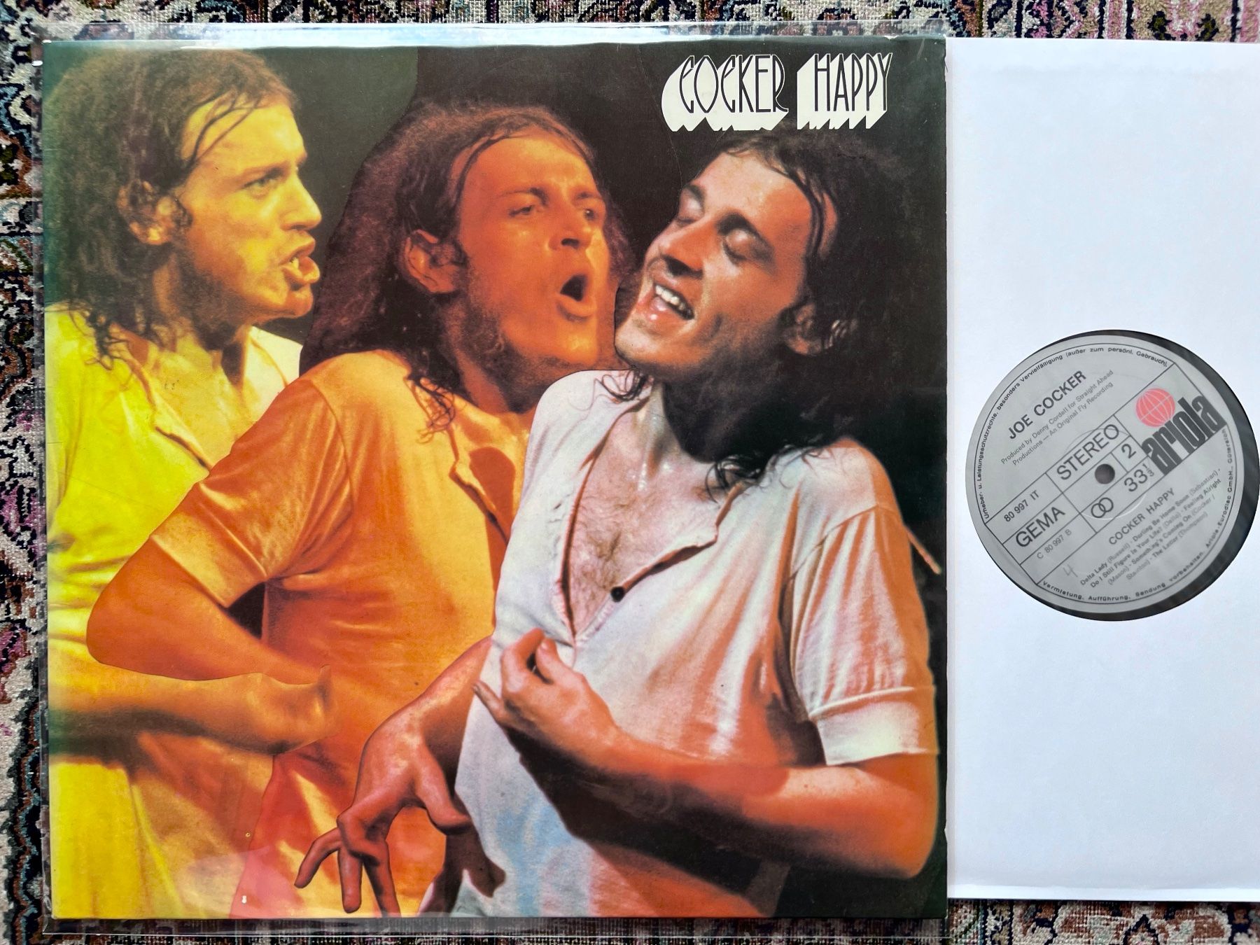 Dischi in vinile: Joe Cocker – Cocker Happy LP GEWASCHEN – Usato da Unterseen venduto da vinylmore