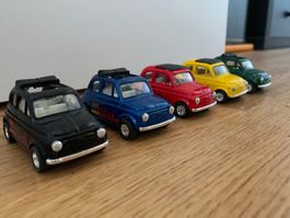 5 x Fiat 500 Set