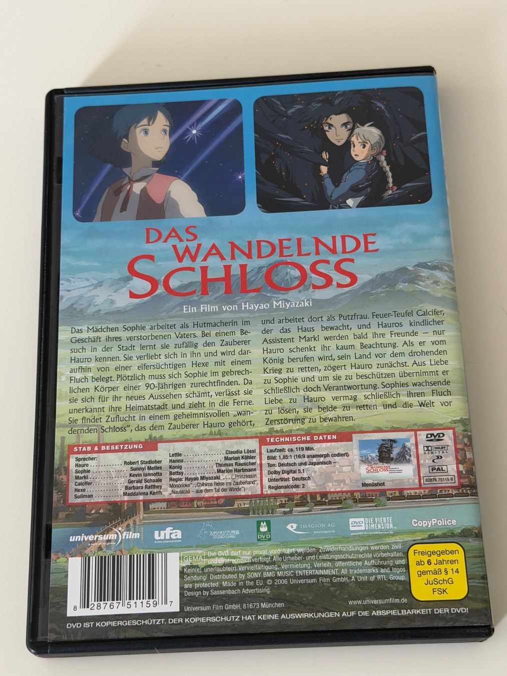 Alle DVDs: DVD Das wandelnde Schloss – Gebraucht aus Altstätten SG von sheamus 1