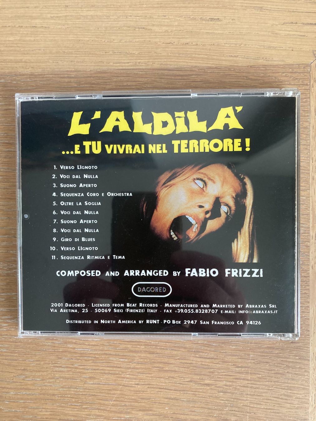 CD: CD THE BEYOND BY FABIO FRIZZI – Usato da Geneve venduto da tigre69 1