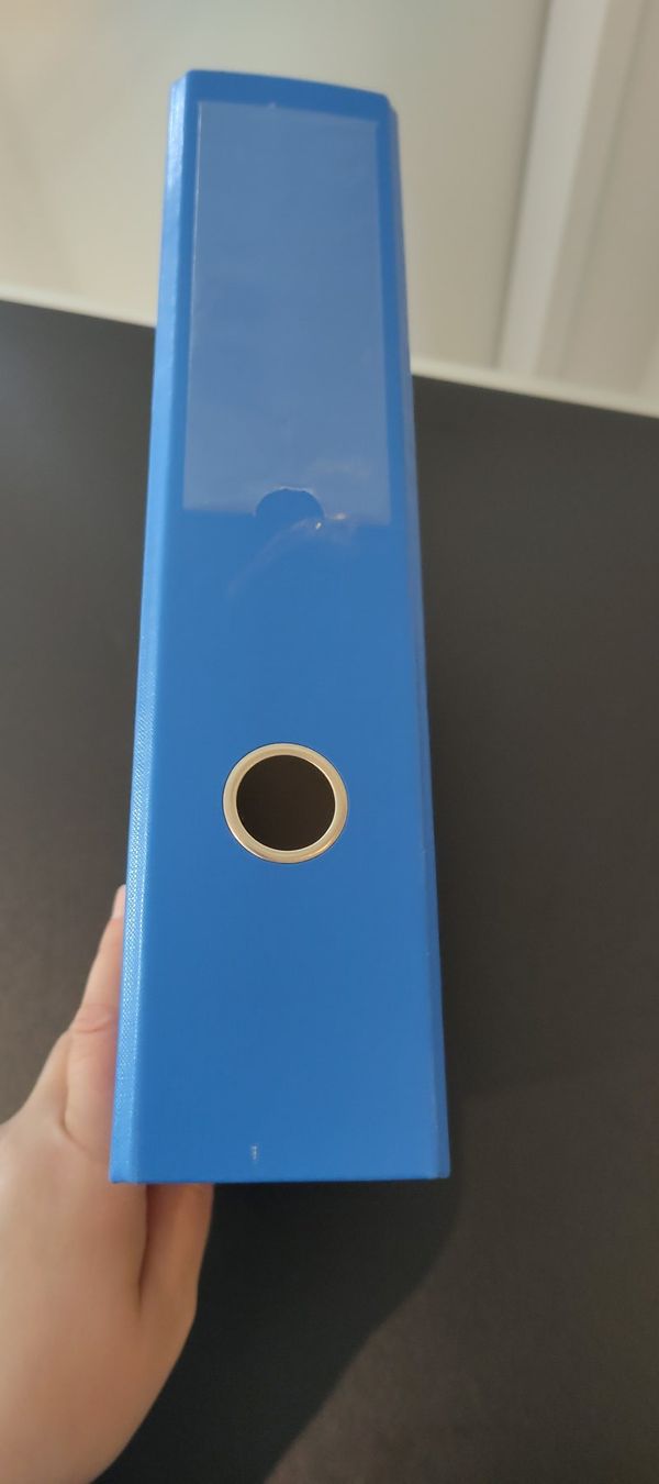Ordner: Ordner A4 Blau 75mm Breit mit Transparenthülle – Gebraucht aus Felben-Wellhausen von AWDienstleistungen 3