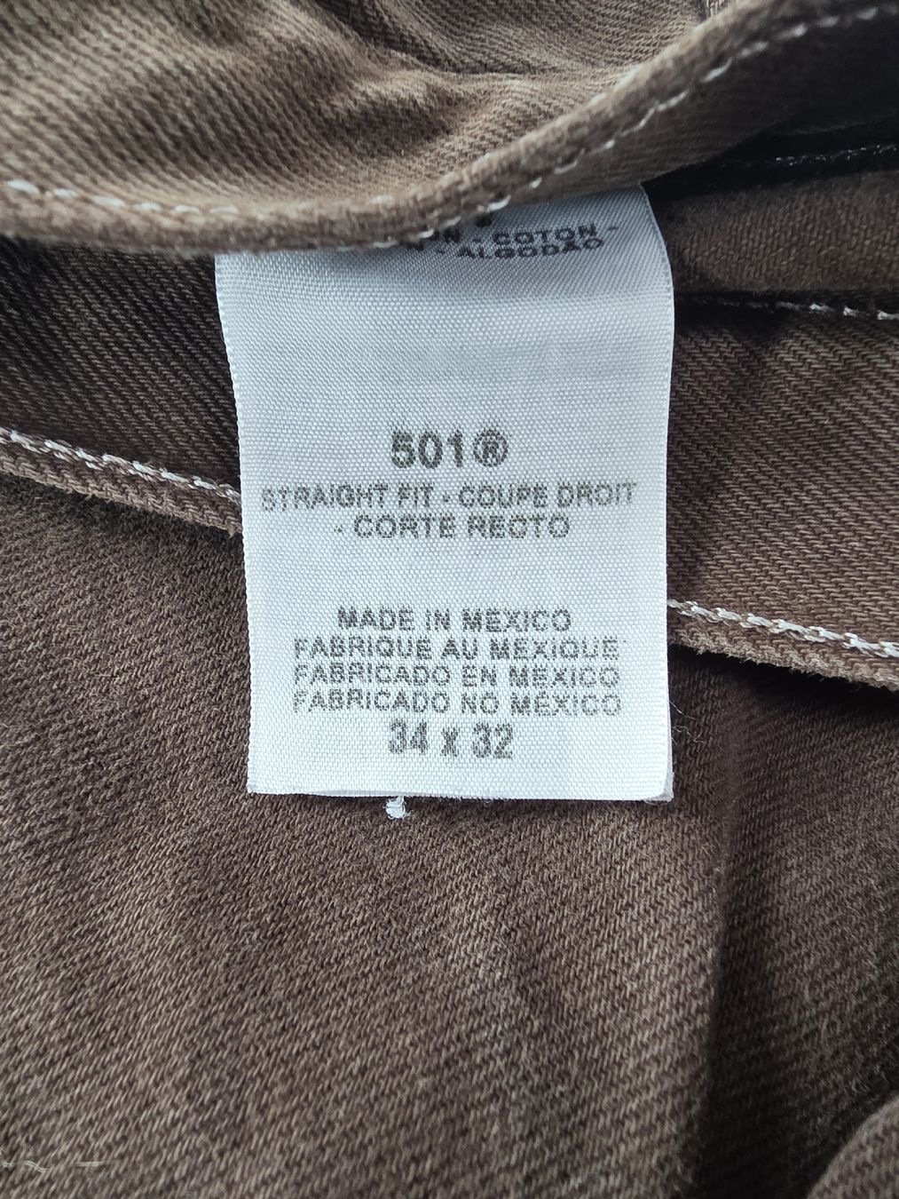 Levi's Jeans: Jeans Levis 501 in braun – Usato da Hausen AG venduto da Monchhichi01 3