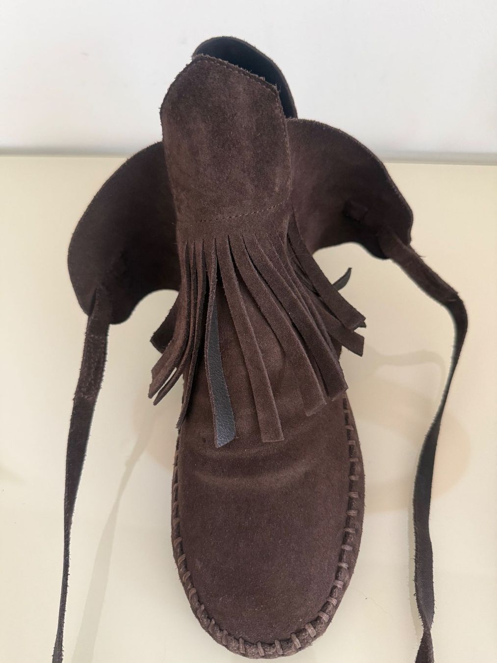 Scarpe da donna: WILDLEDER MOKASSIN FRANSEN BRAUN GR.40 – Usato da Steg im Tösstal venduto da goldlionfree 6