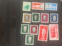 DDR 1960 Ausgaben 1.Halbjahr mit Falz