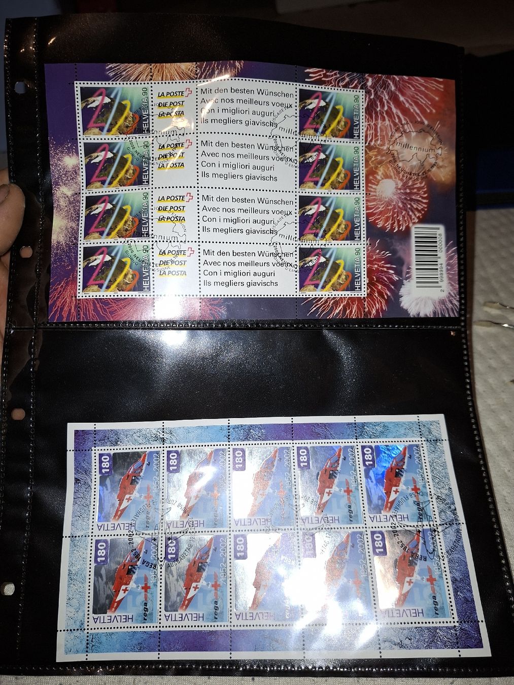 Tous les timbres: 20 Blocks / Kleinbögen Schweiz  – D'occasion à Balgach par SIMEON27 5