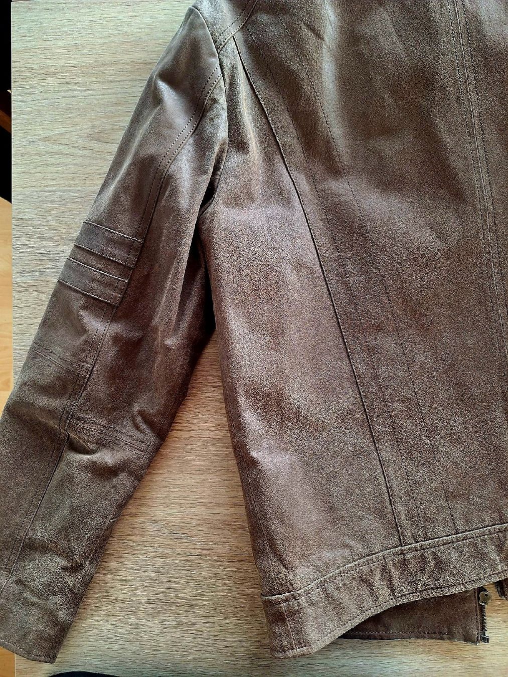 Giacche: Blouson en cuir beige – Usato da Aven venduto da menthe17 4