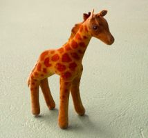 sehr schöne seltene alte original STEIFF Giraffe - Mohair