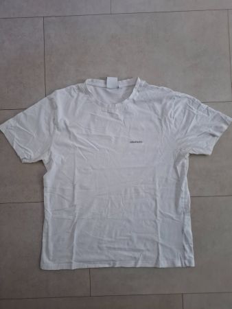 OLAKALA Herren T-Shirt Weiss Logo Stickerei Gr. M