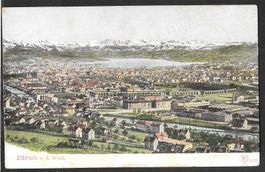 Zürich von der Waid aus gesehen