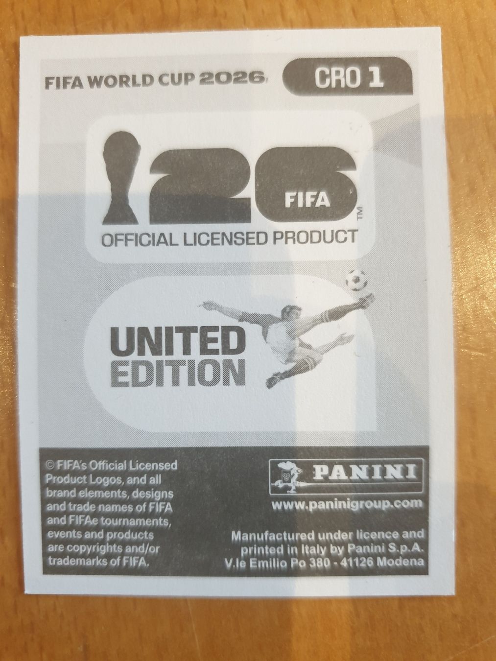 Panini Carte collezionabili: Panini WM 2026 Croatia 1 – Nuovo (secondo la descrizione) da Einsiedeln venduto da MGXX 1