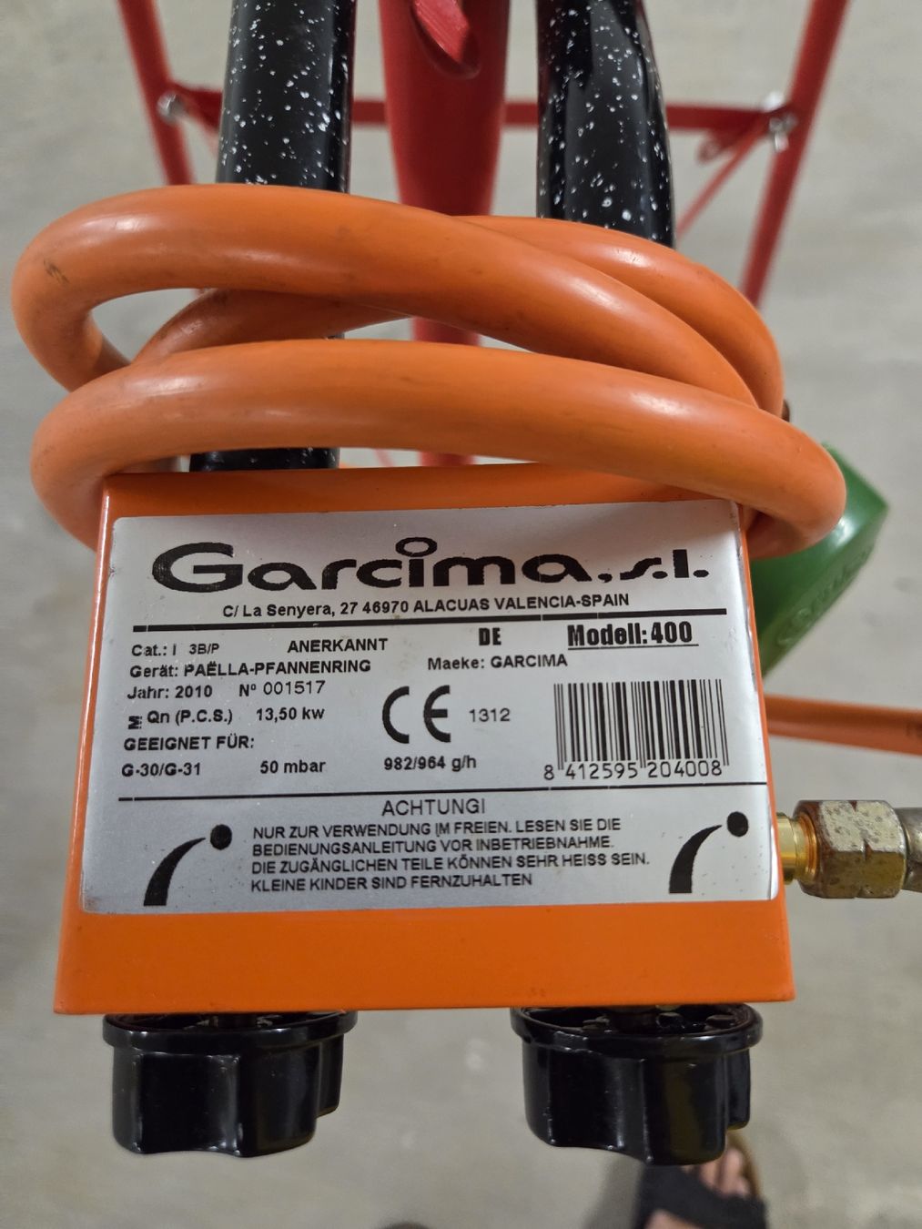 Padelle: Garcima Doppelringbrenner mit 2 Pfannen – Usato da Oberriet SG venduto da Taray