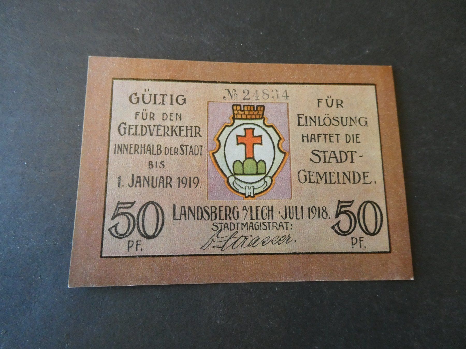 Banknoten: Dt. Reich, Landsberg - Notgeld – Gebraucht aus Hinterforst von Rohusri