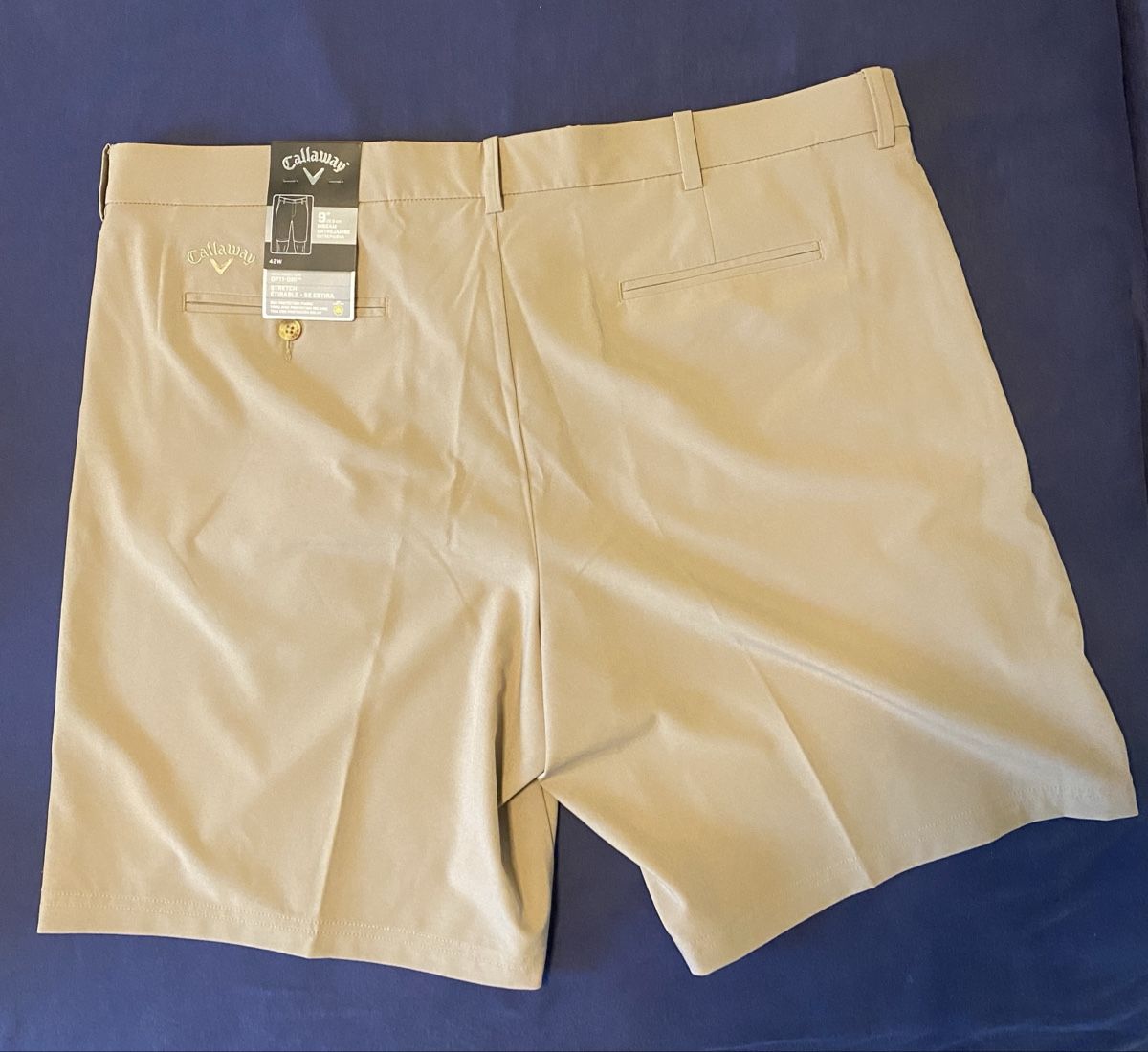Callaway Pantaloni: Callaway Mens Flat Front Stretch Golf Short – Nuovo e nell'imballaggio originale da Steinhausen venduto da RaNaFam 5