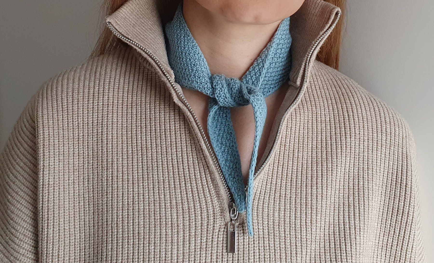 Foulard & Sciarpe: Mini scarf, Strickschal, Handgestrickt, Unikat, Geschenk – Nuovo e nell'imballaggio originale da Neunkirch venduto da Sandramay 5