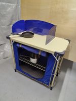 Campingmöbel zum Kochen mit Windschutz & Regal, gut erhalten