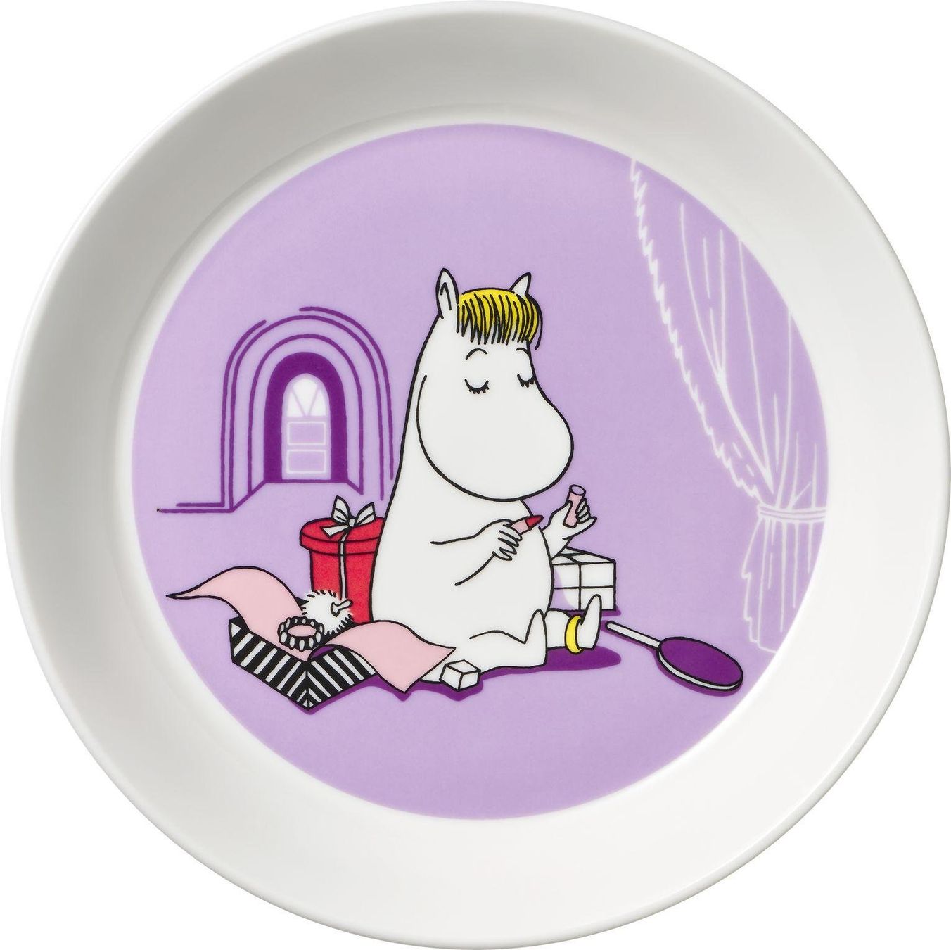 Iittala Piatti: 6 x Iittala Moomin: Teller Mutter apricot 19cm – Nuovo e nell'imballaggio originale da Mönchaltorf venduto da godetra 1