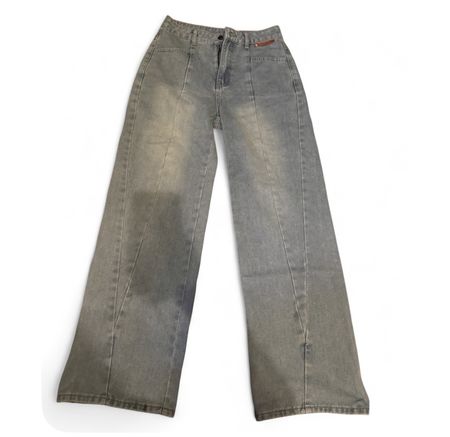 Damen Jeans weit geschnitten blau