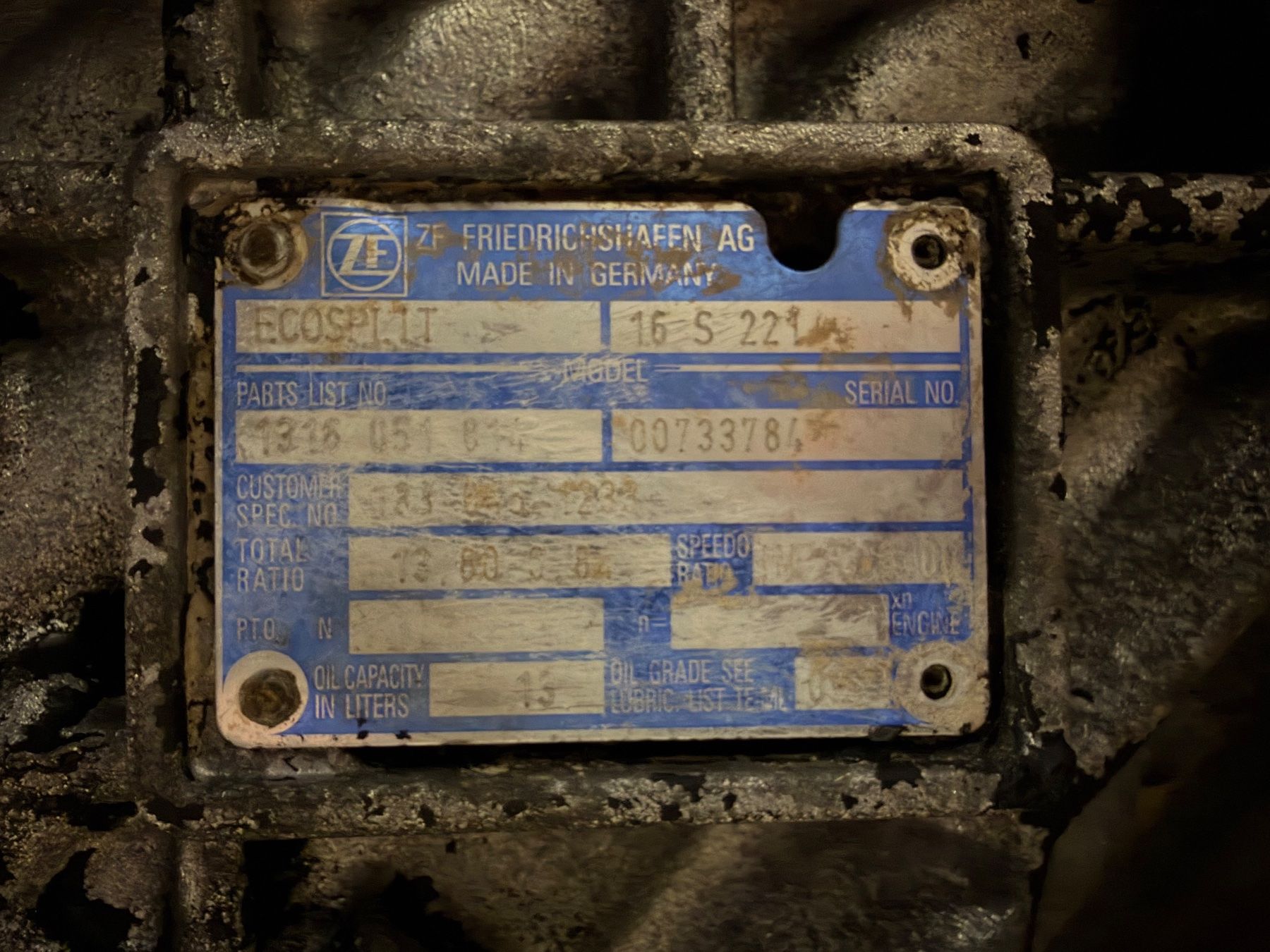 Tutti i ricambio: ZF ecosplit 16s221 Getriebe – Usato da perlen venduto da tommy.h 3