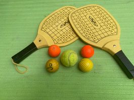 Strandtennis Set Schläger Bälle guter Zustand
