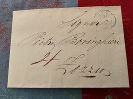 1850 Faltbrief mit Firmenbriefkopf Chur - Zozzio