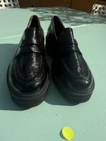 Paul Green Loafer Lackleder Schwarz Damen Grösse 39