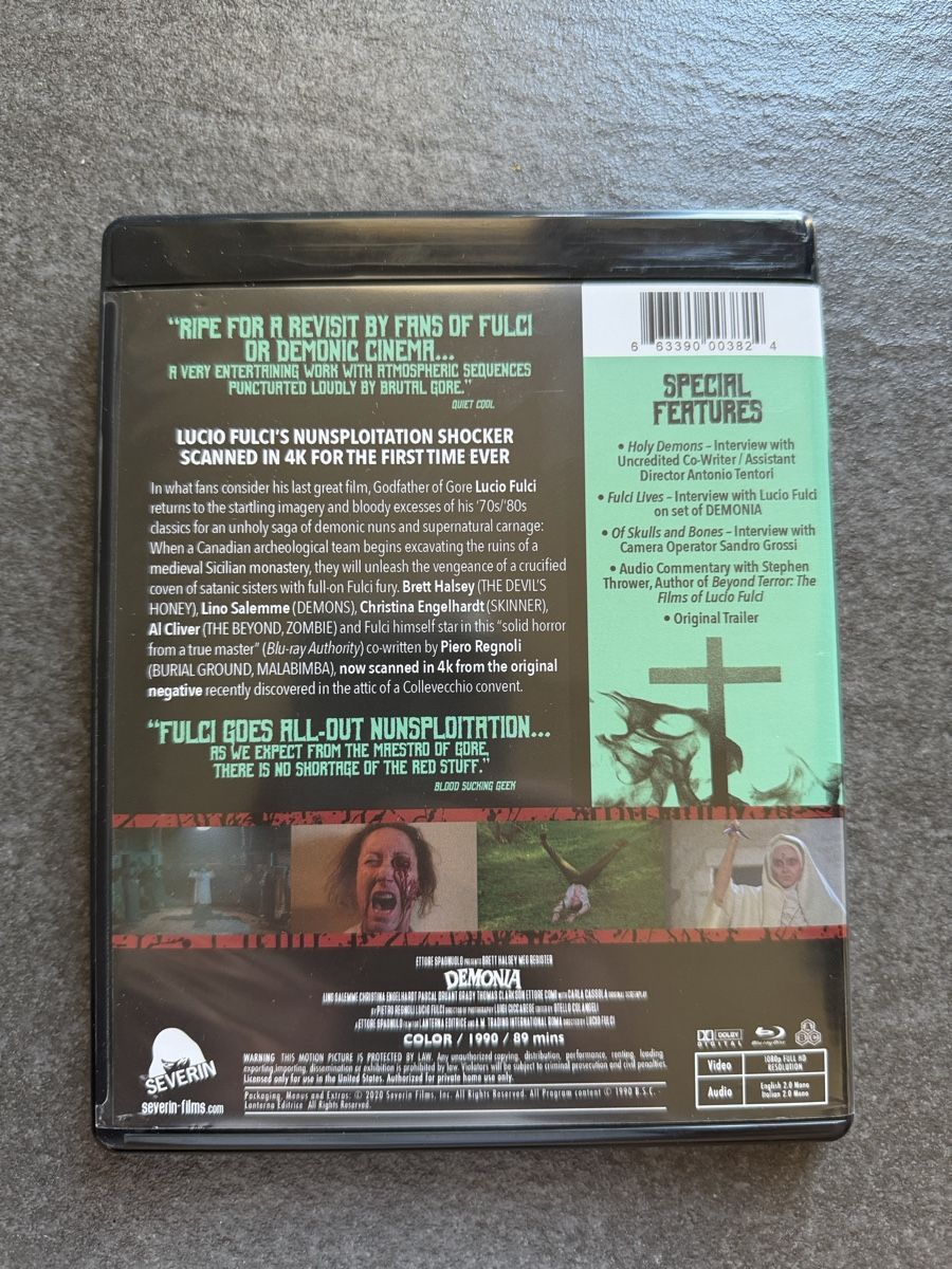 Alle DVDs: Lucio Fulci's Demonia Blu-ray Severin – Gebraucht aus Zürich von cENS0R 3