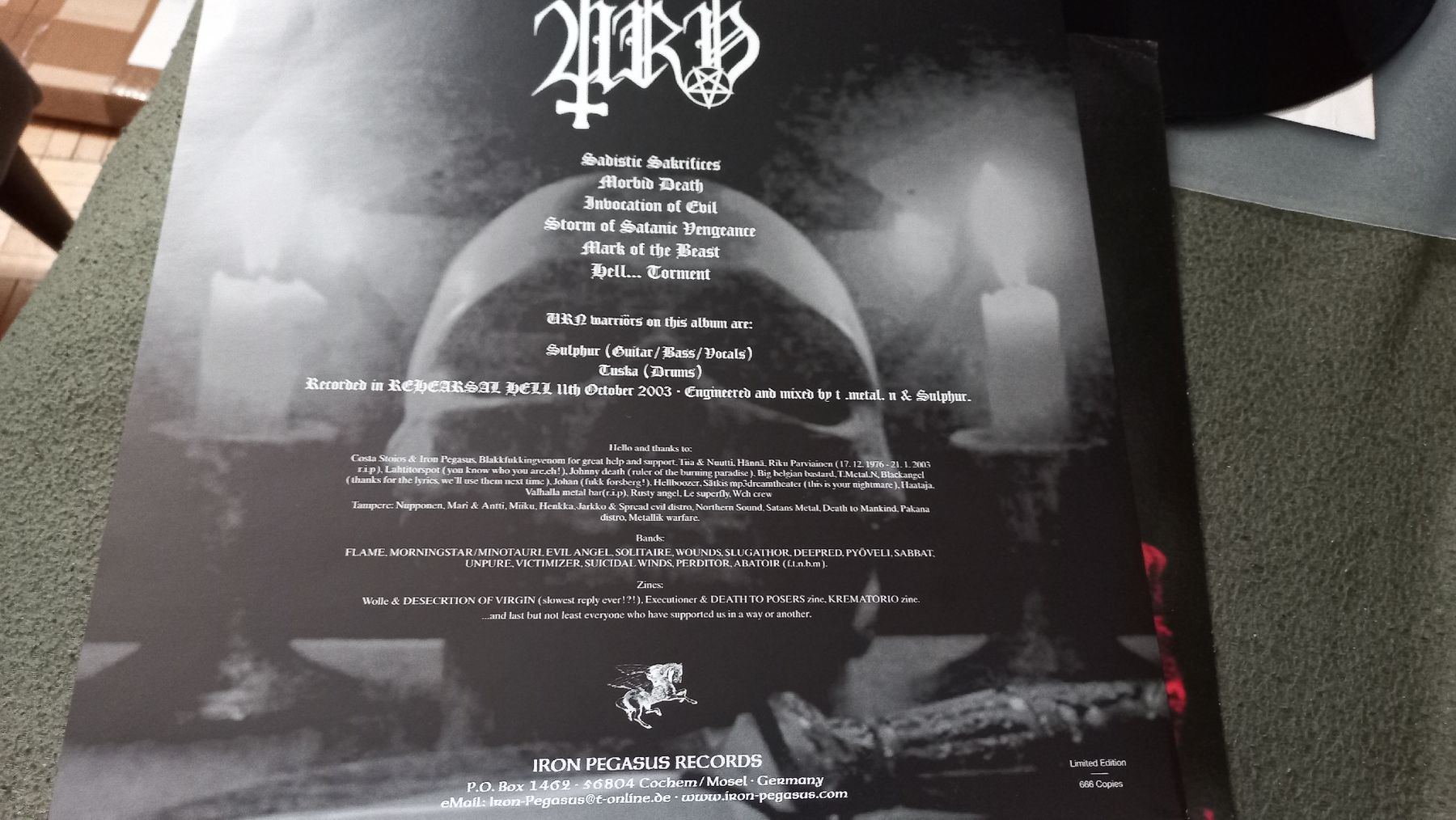 Dischi in vinile: Urn/Decayed-,Split Lp Vinyl BLACK/Thrash Metal – Usato da Olten venduto da Donatello1984 2
