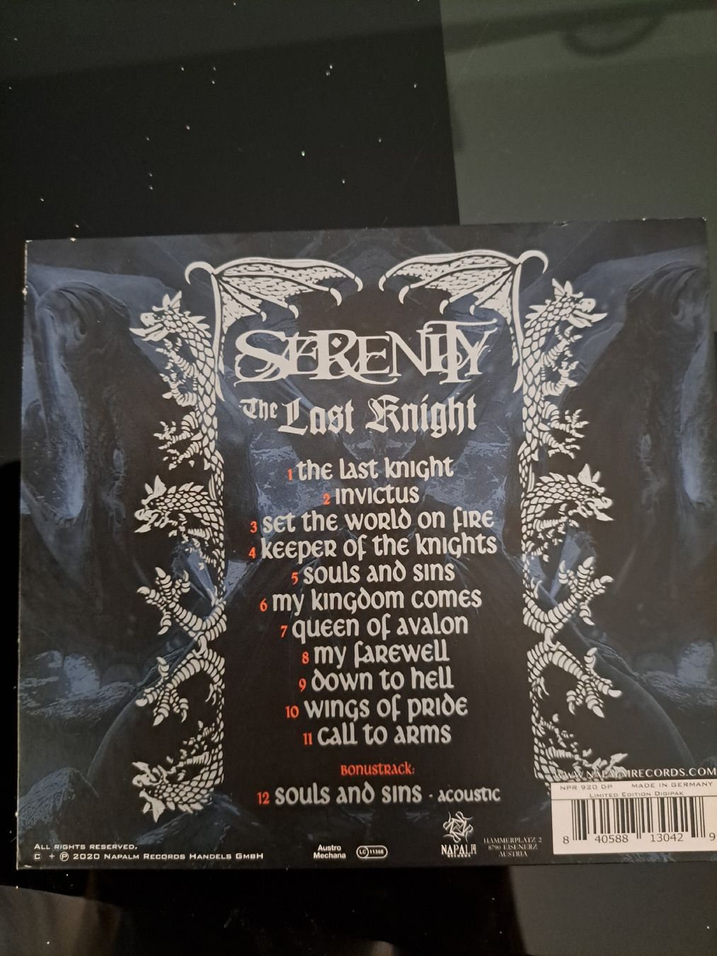 CDs: Serenity - The Last Knight – Neu (gemäss Beschreibung) aus Schüpfen von Sonata85 1